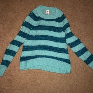 Blue sparkly sweater
